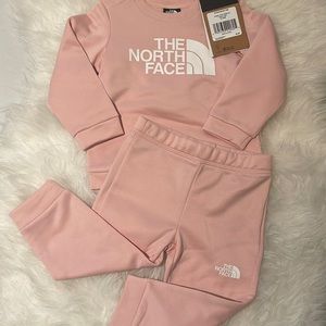 The North Face Infant Surg Crew Set - Peach Pink 12-18 M